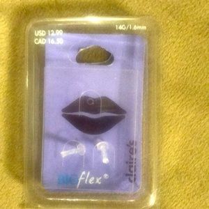 bio flex lip piercing jewelry NWT